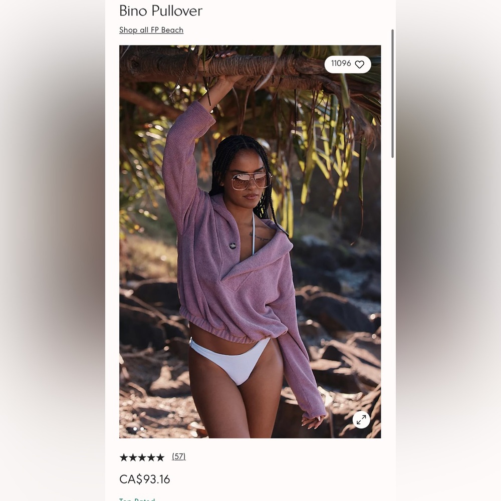 BRAND NEW Free People Bino Pullover